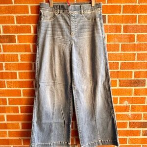 SPANX Women’s Seamed Font Wide Leg Jean - Vintage Indigo